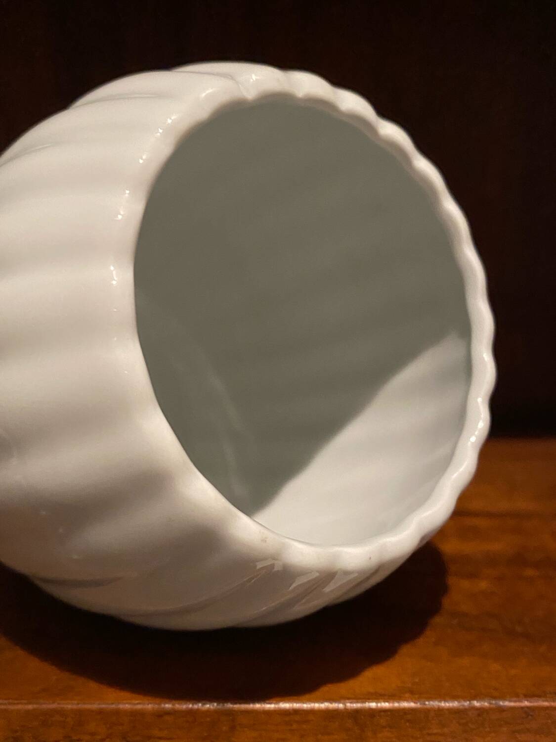 Limoges white porcelain vase