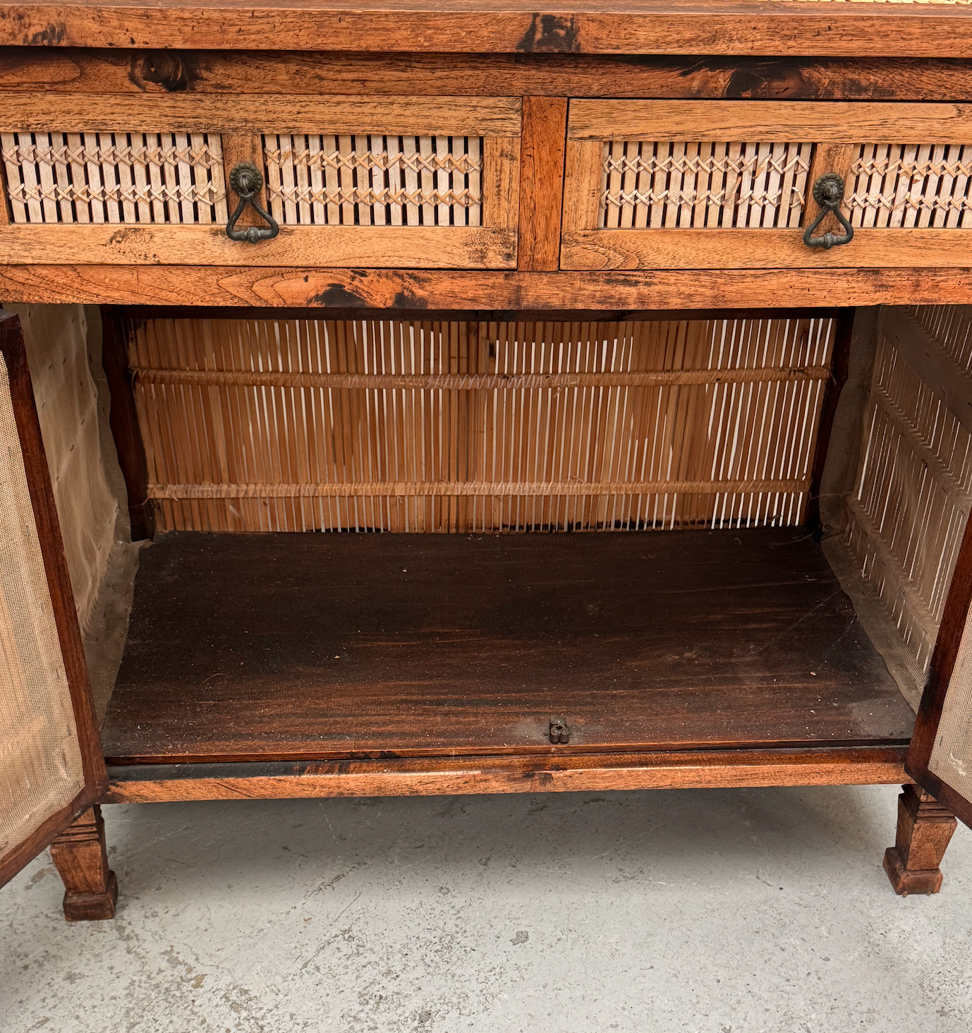 Rattan sideboard
