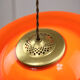 Suspension en laiton orange et plexiglas space age années 70