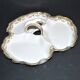 Limoges coupe mendiant polylobé en porcelaine U&C