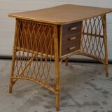 Vintage rattan desk