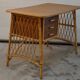 Bureau en rotin vintage