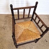 Antique Dutch bobbin chair, 1920s