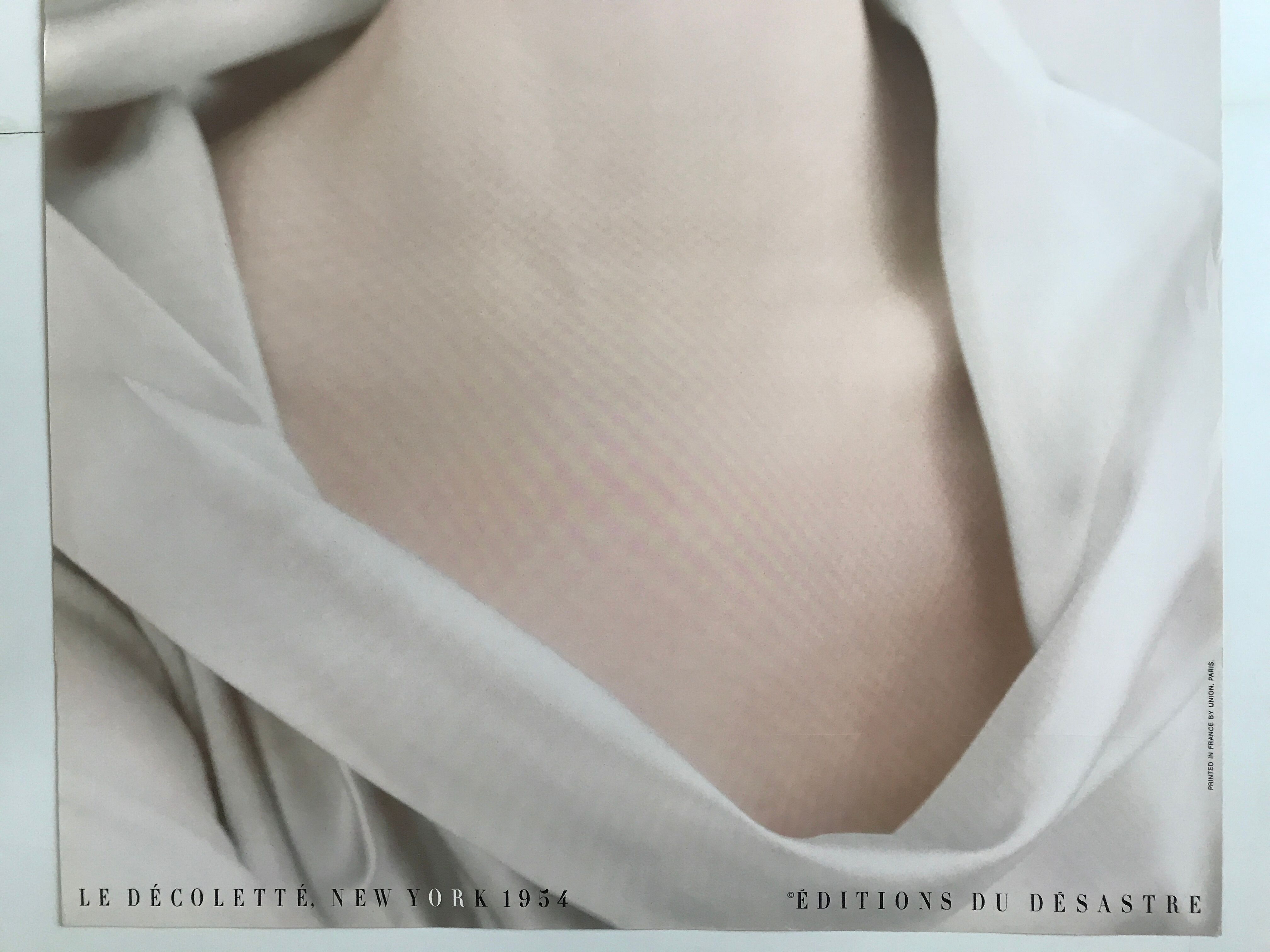 Erwin BLUMENFELD, Le décolleté, circa 1980. Vintage color poster