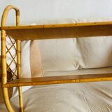 Rattan shelf