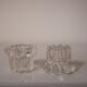 Set of 2 glass candle holders, REIMS