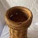 Commode vintage en rotin et bambou