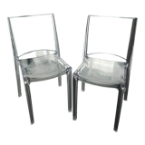 2 transparent chairs design 'Side' by Grandsoleil