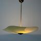 Art Deco pentagonal green glass ceiling light, 1940s, Germany