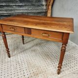 Antique table desk table dining table walnut 72x120 cm