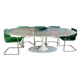 Grande Table Tulipe (table à manger) dessus marbre style Saarinen
