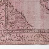 Turkish Pink Floor Vintage Rug sku2528