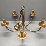 CVL (Val de Loire Creations) ~ Chandelier ~ Chatelet Collection - 5 lights ~ Burnished brass - 21st century