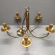 CVL (Val de Loire Creations) ~ Chandelier ~ Chatelet Collection - 5 lights ~ Burnished brass - 21st century