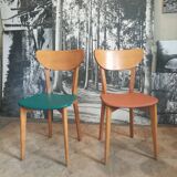 Pair of bistro chairs 1960