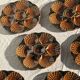 Set of 12 oyster or shell plates in glazed brown ceramic D
