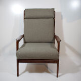 Fauteuil scandinave haut dossier par Niels Eilersen 1960