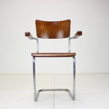 Restored Bauhaus Chrome Chair by Rudolf Vichr Prag, 1930s