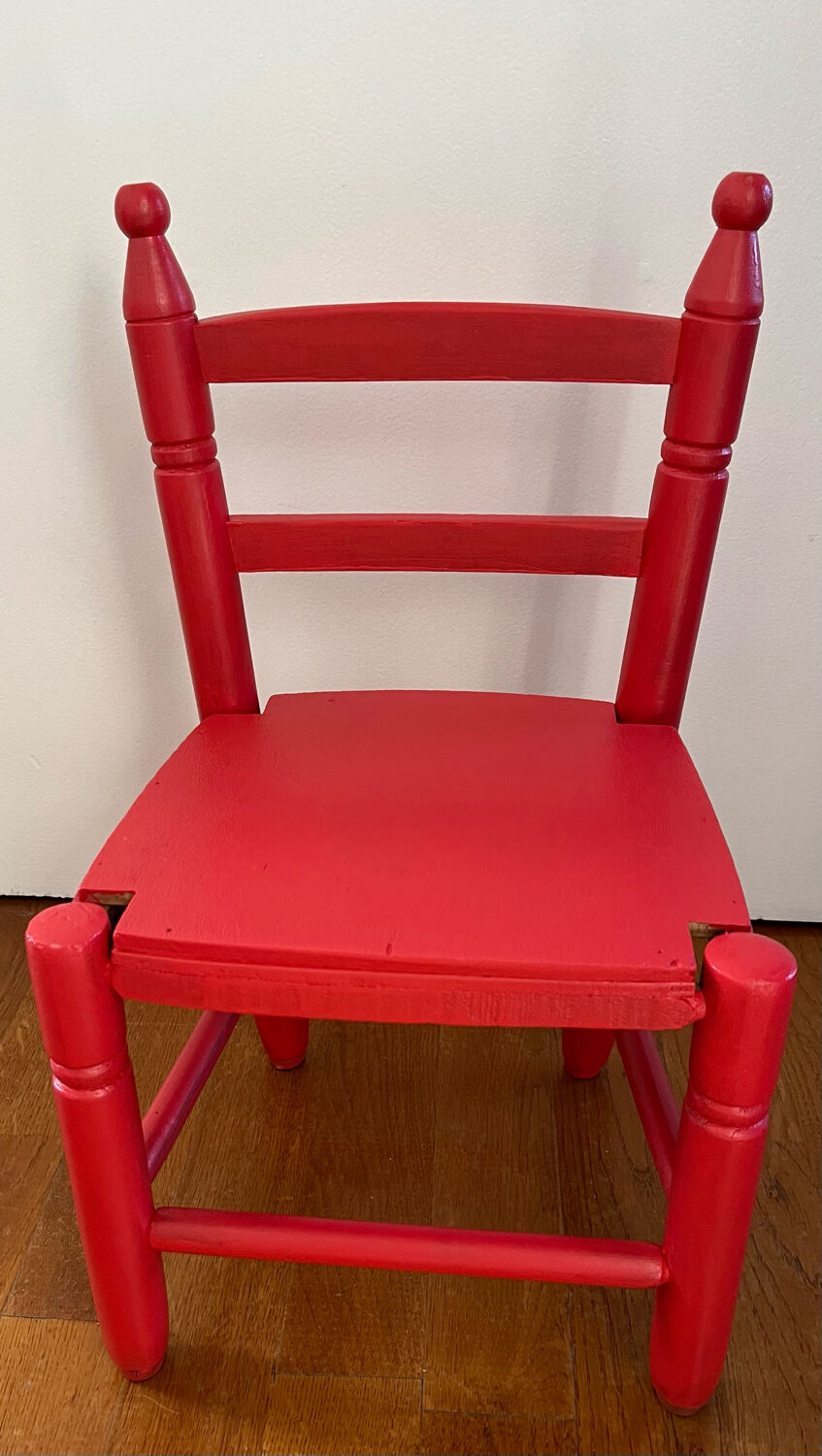 Wooden children's chair