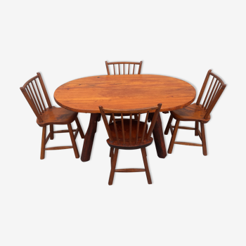 Dining table and 4 chairs