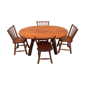 Dining table and 4 chairs