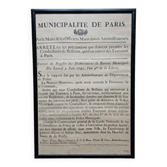 Poster of the municipality of Paris