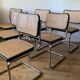6 black Cesca B32 chairs