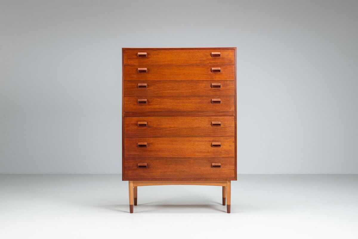 Commode Borge Mogensen en teck Soborg Mobelfabrik Danemark 1960