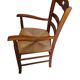 fauteuille bois assise payé teinté merisier