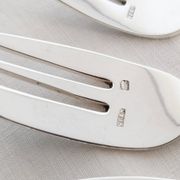 Fourchettes à huîtres ou à dessert , argent sfam