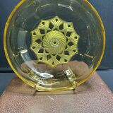 Cut crystal compotier with his spoon in a box