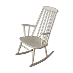 rocking-chair blanc «