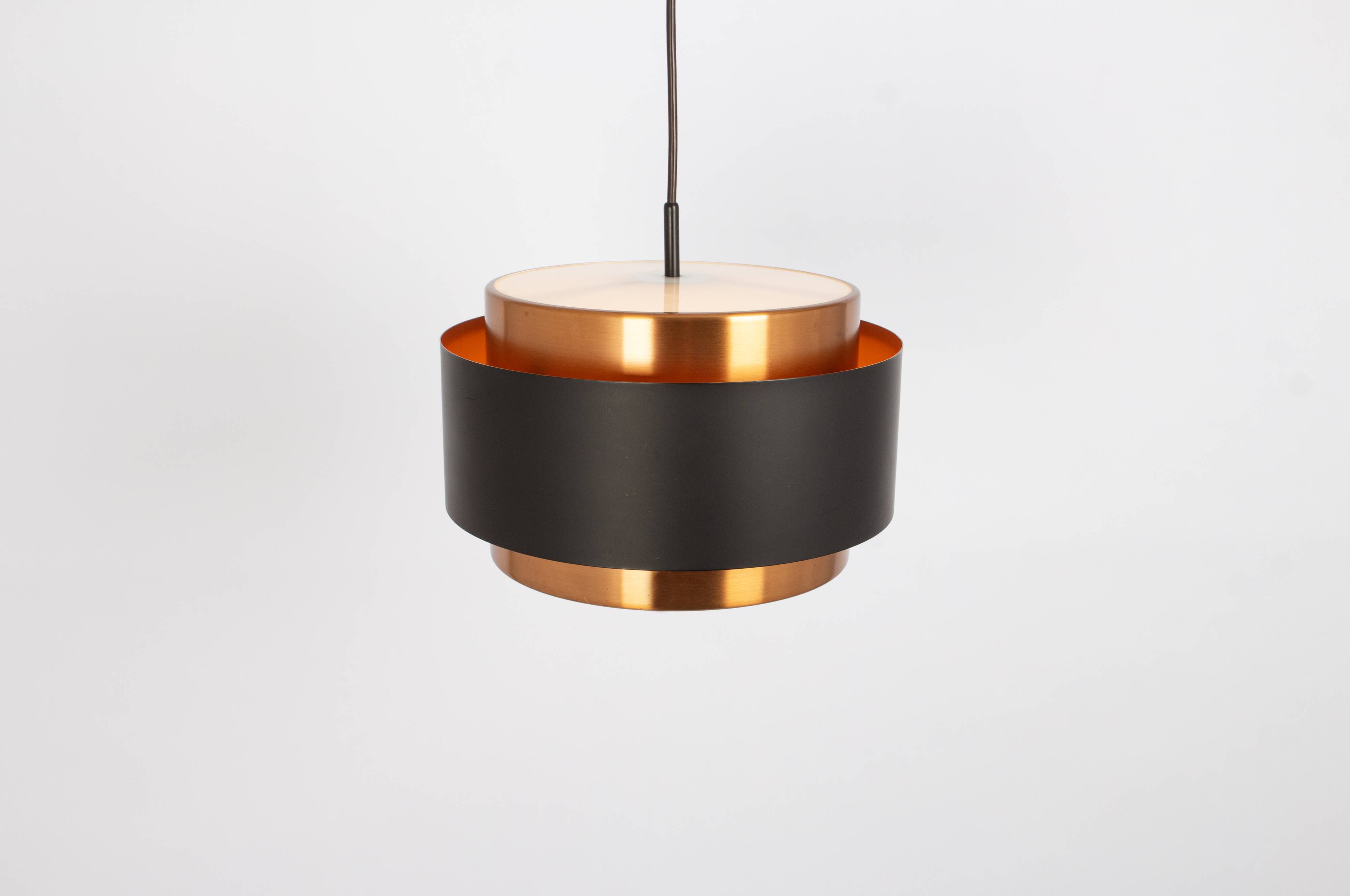 Jo Hammerborg copper Pendant Light - Juno -, for Fog & Morup, 1960s