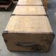 Old burlap suitcase