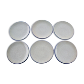Set of 6 Vallauris dessert plates