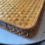Vintage woven rattan top