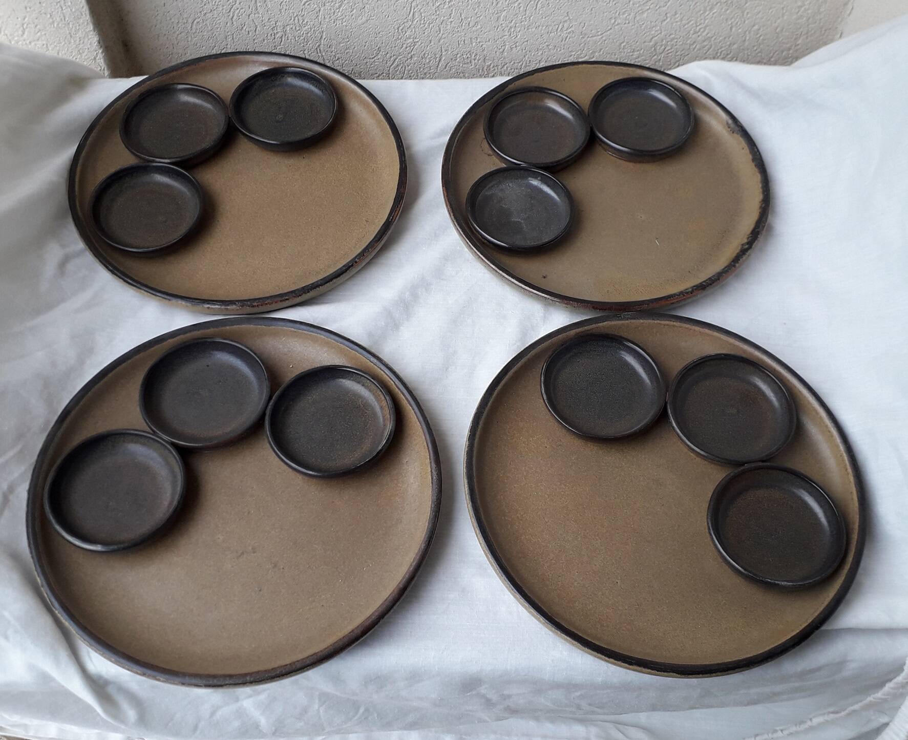 Ceramic Arts Fondue Plates