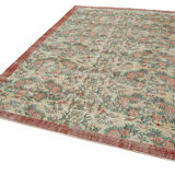 Turkish Hand-Knotted Decorative 1970s Beige Carpet 208 cm x 301 cm