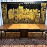 Art deco dining table central leg