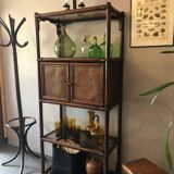 Bamboo and rattan bookcase 70s-80s