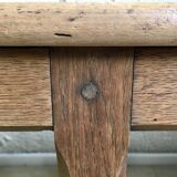 Old solid oak bench