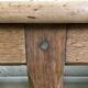 Old solid oak bench
