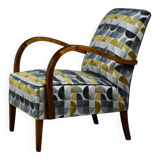 Modernist armchair from the 1930s/40s – Birchwood, original springs, fully