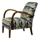 Modernist armchair from the 1930s/40s – Birchwood, original springs, fully