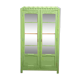 Armoire parisienne vitrée art déco 1930 kaki