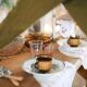 Lot de 5 tasses à café camel