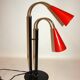 Lampe de bureau en métal et laiton, 1970