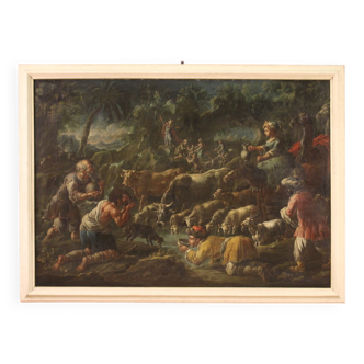 Tableau du XVIIIe siècle, Moïse frappant le rocher