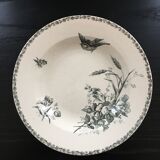 Plate Bougeois bird decoration