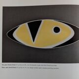 Plat • Centre de Table Vintage • « 9736 » • Kovács István • Zsolnay • 1962